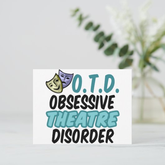 Funny Theater Briefkaart (Staand voorkant)