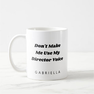 Funny Theater Director Humor Quote Personalized Koffiemok