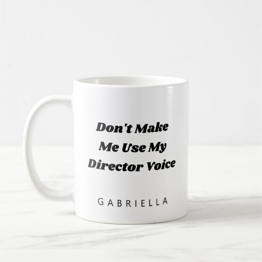 Funny Theater Director Humor Quote Personalized Koffiemok (Links)