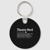 Funny Theatre Nerd Definition Musical Theater  Sleutelhanger (Voorkant)