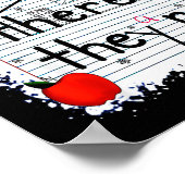 Funny Their There They Are Book English Grammar Te Poster (Hoek)