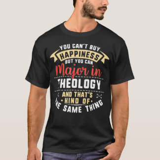 Funny Theology Major Student Afstuderen Gift Coll T-shirt