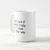 Funny Therapy Mok Crazy Quote Eenvoudige Koffiebek (Voorkant links)