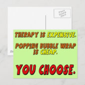 Funny Therapy T-shirts Gifts Briefkaart (Voorkant / Achterkant)