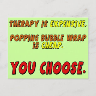 Funny Therapy T-shirts Gifts Briefkaart