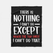 Funny There Is Nothing I Can't Do Except Reach The Fleece Deken (Voorkant)