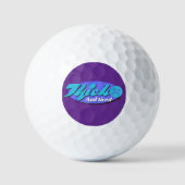 Funny Thick And Tired Retro Mid-Century Modern Golfballen (Voorkant)