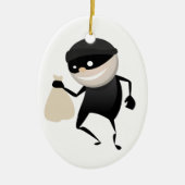 Funny Thief Keramisch Ornament (Voorkant)