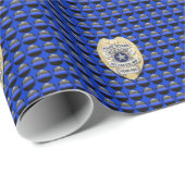Funny Thin Blue Line Retirement Cadeaupapier (Rol Hoek)