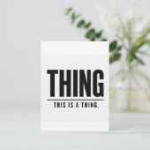 Funny Thing | This Is A Thing | Sarcastic Briefkaart (Staand voorkant)