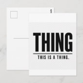 Funny Thing | This Is A Thing | Sarcastic Briefkaart (Voorkant / Achterkant)