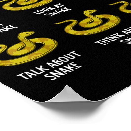 Funny Things I Do In My Spare Time Snake Animal Lo Poster (Hoek)