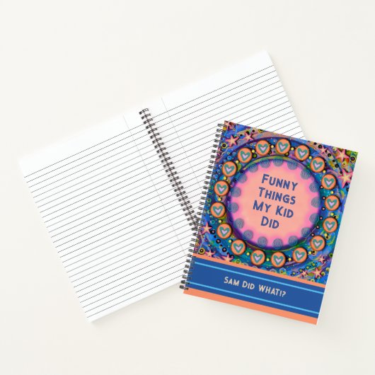 Funny Things Mijn Kind Deed Custom Journal Notitieboek (Binnen)