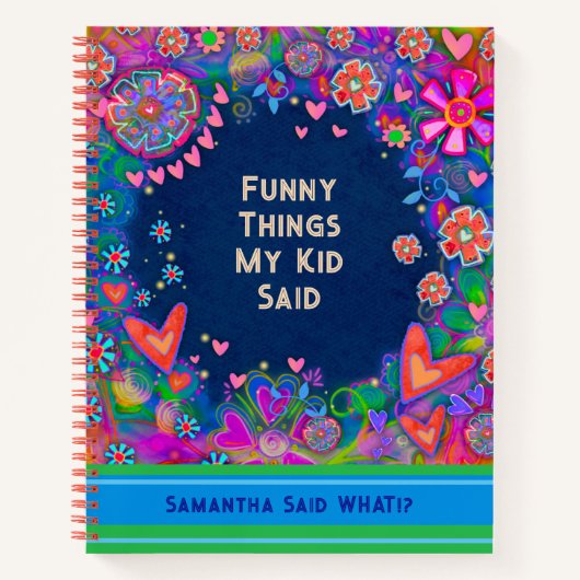 Funny Things Mijn Kind Said Custom Journal Notitieboek (Voorkant)