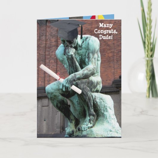 Funny Thinker Afstuderen Kaart (Voorkant)
