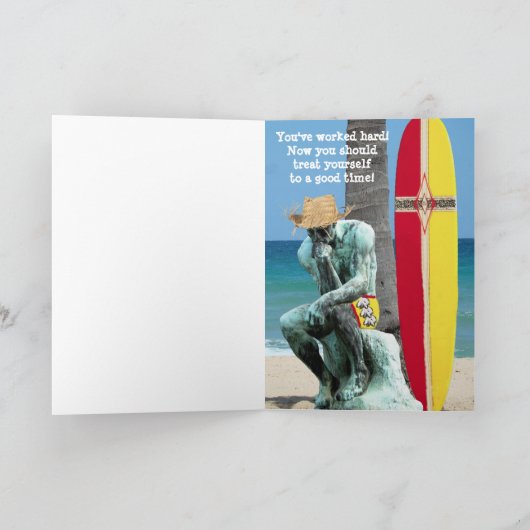 Funny Thinker Afstuderen Kaart (Binnen)