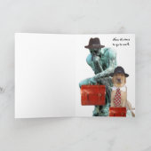 Funny Thinker & Dog Afstuderen Kaart (Binnen)