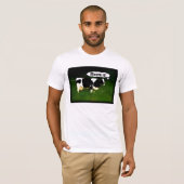 Funny Thinking Cow T-shirt (Voorkant volledig)