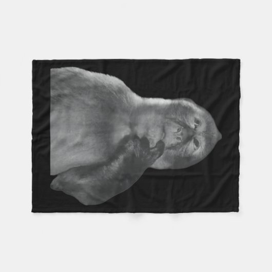 Funny Thinking Monkey Meme Curious Ape Brainrot  Fleece Deken (Voorkant (Horizontaal))