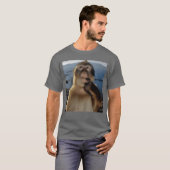 Funny Thinking Monkey Meme Curious Ape Brainrot Gi T-shirt (Voorkant volledig)