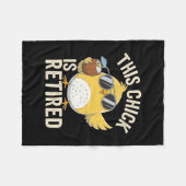 Funny This Chick Is Retired Grandma Trip Mother Va Fleece Deken (Voorkant (Horizontaal))