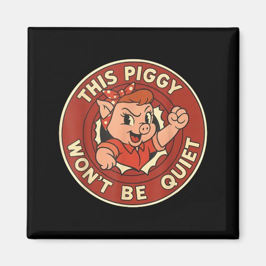 Funny This Ggy Won't Be Quiet  Magneet (Voorkant)