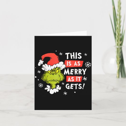 Funny This Is As Merry As It Gets Christmas, Sarca Kaart (Voorkant)