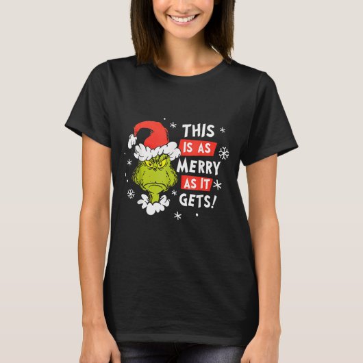 Funny This Is As Merry As It Gets Christmas, Sarca T-shirt (Voorkant)