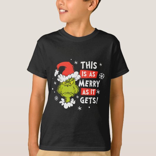 Funny This Is As Merry As It Gets Christmas, Sarca T-shirt (Voorkant)