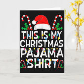 Funny This Is My Christmas Pajama Sweater For Chri Kaart (Gele Bloem)