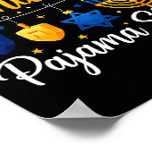 Funny This Is My Hanukkah Pajamakah Pajama Chanuka Poster (Hoek)