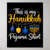 Funny This Is My Hanukkah Pajamakah Pajama Chanuka Poster (Voorkant)