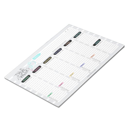 Funny This Week” Weekly Planner with Witty Sayings Notitieblok (Schuin)