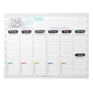 Funny This Week” Weekly Planner with Witty Sayings Notitieblok