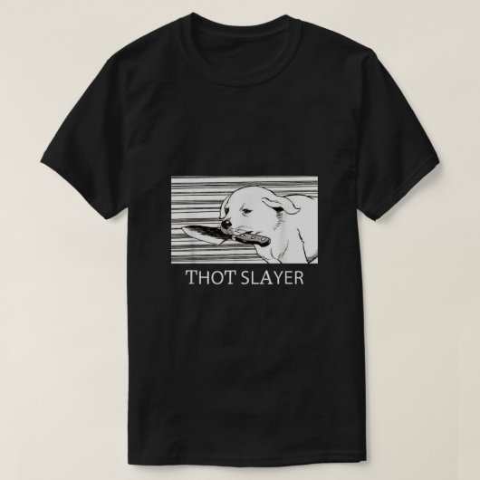 Funny Thot Slayer Apparel Love Dog T-shirt (Design voorkant)