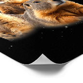 Funny Three Groundhog Moon Groundhog Day Poster (Hoek)