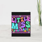 Funny Threenager Happy 3rd Bday Party 3 Years Old  Kaart (Voorkant)