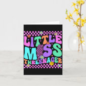 Funny Threenager Happy 3rd Bday Party 3 Years Old  Kaart (Gele Bloem)