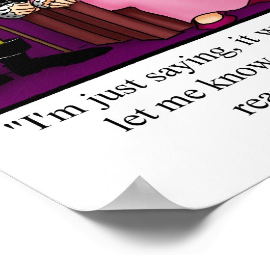 Funny Throne Room Humor Poster (Hoek)