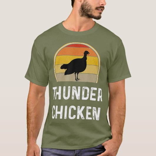 Funny Thunder Chicken Turkey Fowl Hunting Gift T-shirt (Voorkant)