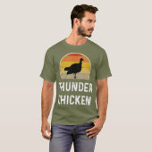 Funny Thunder Chicken Turkey Fowl Hunting Gift T-shirt (Voorkant volledig)