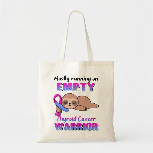 Funny Thyroid Cancer Awareness Giften Tote Bag (Voorkant)