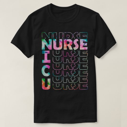 Funny Tie Dye NICU Neonatal ICU Cute Little T-shirt (Design voorkant)