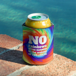 Funny TieDye Er zijn geen regenbogen beschadigd .. Blikjeskoeler