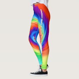 Funny TieDye Er zijn geen regenbogen beschadigd .. Leggings