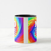 Funny TieDye Er zijn geen regenbogen beschadigd .. Mok (Midden)