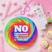 Funny TieDye Er zijn geen regenbogen beschadigd .. Papieren Bordje (Feest)