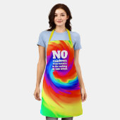 Funny TieDye Er zijn geen regenbogen beschadigd .. Schort (Gedragen)