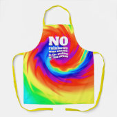 Funny TieDye Er zijn geen regenbogen beschadigd .. Schort (Voorkant)