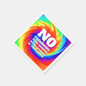 Funny TieDye Er zijn geen regenbogen beschadigd .. Servet (Hoek)